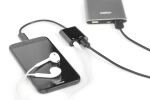 Digitus USB-C Adapter / Konverter, USB-C auf USB-C + 3.5mm Klinke