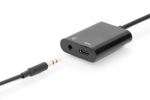 Digitus USB-C Adapter / Konverter, USB-C auf USB-C + 3.5mm Klinke