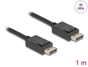 DELOCK DisplayPort Kabel 16K 30Hz/8K 60Hz 40 Gbps 1m