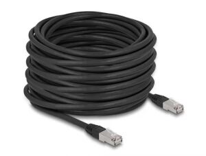 DeLOCK RJ45 Netzwerkkabel Cat.6A S/FTP PE Outdoor 20 m schwarz