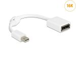 DELOCK Displayport Adapter mini DP -> DP St/Bu weiß