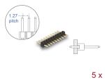 DELOCK Stiftleiste 10 Pin, Rastermaß 1,27 mm, 1-reihig 5 St.