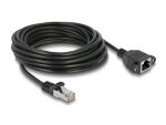 DELOCK Verlängerungskabel S/FTP RJ45 ST -> BU Cat6A 5.00m sw
