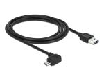 DELOCK USB Kabel A -> Micro-B St/St 2.00m 90°gew. Eas