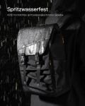Inateck BP01008 Rucksack Reiserucksack Schwarz Polyester, Polyurethan (PU), Twill