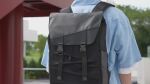 Inateck BP01008 Rucksack Reiserucksack Schwarz Polyester, Polyurethan (PU), Twill