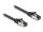 DeLOCK RJ45 Flachband Patchkabel Stecker zu Stecker Cat.8.1 flexibel 0,25 m schwarz