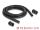 DeLOCK Kabelschutzschlauch 2 m x 15,8 mm mit 2 x PG11 Schlauchverschraubung Set schwarz