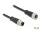 DELOCK M12 Kabel D-kodiert 4 Pin Stecker zu Buchse PVC 5 m