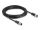 DELOCK M12 Kabel D-kodiert 4 Pin Stecker zu Buchse PVC 5 m