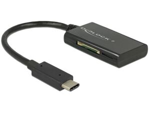 DeLOCK 91740 Kartenleser USB 3.2 Gen 1 (3.1 Gen 1) Type-C Schwarz