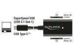 DeLOCK 91740 Kartenleser USB 3.2 Gen 1 (3.1 Gen 1) Type-C Schwarz