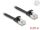 DELOCK Patchkabel gewinkelt RJ45 S/STP Cat6A 0.25m schwarz