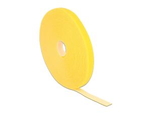 DELOCK Kabelbinder Klettverschluss 10.000x13mm 1x Rol gelb