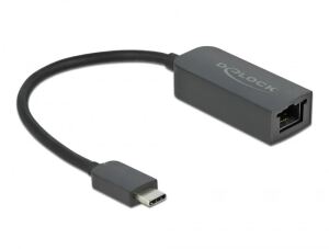 DeLOCK Adapter USB Type-C Stecker zu 2,5 Gigabit LAN kompakt