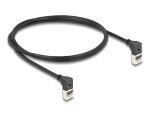DELOCK RJ45 Netzwerkkabel Cat.6A S/FTP Slim 90° 1m...