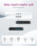 ICY BOX IB-HUB801-TB4, Thunderbolt™ 4 Type-C® HUB auf 3x Thunderbolt 4 und 1x USB 3.2 Gen 2 Type-A Schnittstellen