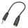 Lindy 35699 Audio-Kabel 20 m 3.5mm 2.5mm Schwarz