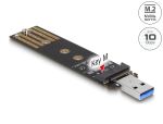 DELOCK Combo Konverter für M.2 NVMe PCIe/SATA SSD USB 3.2