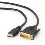 Gembird 3m, HDMI/DVI, M/M DVI-D Schwarz