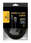 Gembird 3m, HDMI/DVI, M/M DVI-D Schwarz