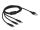 DELOCK Ladekabel USB-A <Lightning Micro USBUSB-C 1m Black