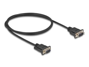 DeLOCK Seriell Kabel RS-232 D-Sub9 Stecker zu Stecker mit schmalem Steckergehäuse 1 m