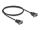 DeLOCK Seriell Kabel RS-232 D-Sub9 Stecker zu Stecker mit schmalem Steckergehäuse 1 m