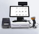 Equip Kassenschublade für Point of Sale (POS)-System, 4 Schein-/8 Münzfächer, herausnehmbare Münzschlitze, RJ11-Anschluss, weiß