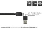 Python PY-USB002S USB Kabel 1 m USB A/USB C USB C 0,48 Gbit/s 60 W Schwarz