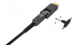 Manhattan 355520 HDMI-Kabel 30 m HDMI Typ A (Standard) HDMI Typ D (Mikrofon) Schwarz