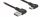 DeLOCK EASY-USB 2.0 Kabel Typ-A Stecker zu USB Type-C™ Stecker gewinkelt links / rechts 0,5 m schwarz