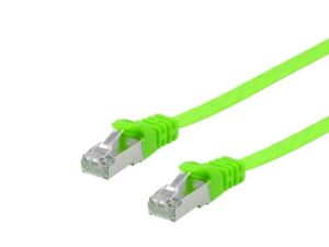 Equip Cat.6A U/FTP Flat Patchkabel, 1m, Grün
