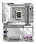 GIGABYTE Z890 AORUS ELITE WIFI7 ICE Mainboard - Unterstützt Intel Core Ultra (Serie 2) CPUs, 16+1+2 Phasen VRM, bis zu 8800MHz DDR5 (OC), 1xPCIe 5.0 + 3xPCIe 4.0, Wi-Fi 7, 2.5GbE LAN, Thunderbolt 4