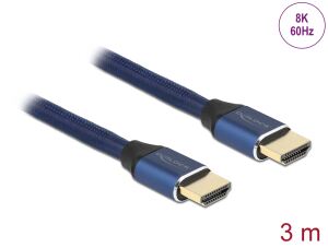 DELOCK Ultra High Speed HDMI Kabel 48 Gbps 8K 60 Hz blau 3m