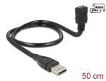 USB Kabel Delock A -> micro-B St/Bu 0.50m Shape sw