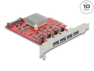 DELOCK PCI Express x4 Karte 4x extern SuperSpeed USB 10Gbps