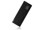 KeySonic KSK-6231 INEL (FR) Hygienetastatur, Industrietastatur, Beleuchtung, Touchpad, schwarz, 2 Maustasten, USB, Wasserdicht IP68