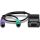 Trendnet TK-CAT5P PS/2-Kabel 0,4 m 2x 6-p Mini-DIN Schwarz