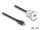 DELOCK USB2.0 Micro-B Einbaubuchse mit Kabelp. St. Alu. 30cm
