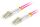 Lanberg FO-LULU-MD41-0030-VT InfiniBand/Glasfaserkabel 3 m 2x LC LC/UPC Violett