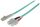 Intellinet Glasfaser LWL-Anschlusskabel, Duplex, Multimode, LC/SC, 50/125 µm, OM3, 3 m, Aqua