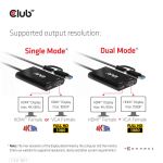 CLUB3D USB Gen1 Type-C/-A to Dual HDMI (4K/30Hz) / VGA (1080/60Hz)