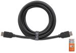 Manhattan Zertifiziertes Premium High Speed HDMI-Kabel mit Ethernet-Kanal, 4K@60Hz, HEC, ARC, 3D, 18 Gbit/s Bandbreite, HDMI-Stecker auf HDMI-Stecker, geschirmt, schwarz, 1,8 m