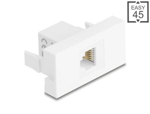 DELOCK Easy 45 Modul RJ12 Buchse zu RJ12 Buchse UTP weiß