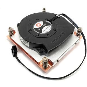 Inter-Tech Q-3 Prozessor Kühlkörper/Radiator 8 cm Schwarz, Silber 1 Stück(e)