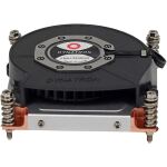 Inter-Tech Q-3 Prozessor Kühlkörper/Radiator 8 cm Schwarz, Silber 1 Stück(e)
