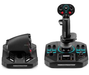 Thrustmaster Sol-R 4 HOTAS Schwarz USB Joystick + Motorsteuerungshebel Analog / Digital PC