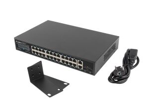 Lanberg RSGE-24P-2GE-2S-250 Netzwerk-Switch Unmanaged
