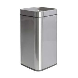 MAUL 9502594 Abfallbehälter Rechteckig Edelstahl Schwarz, Silber